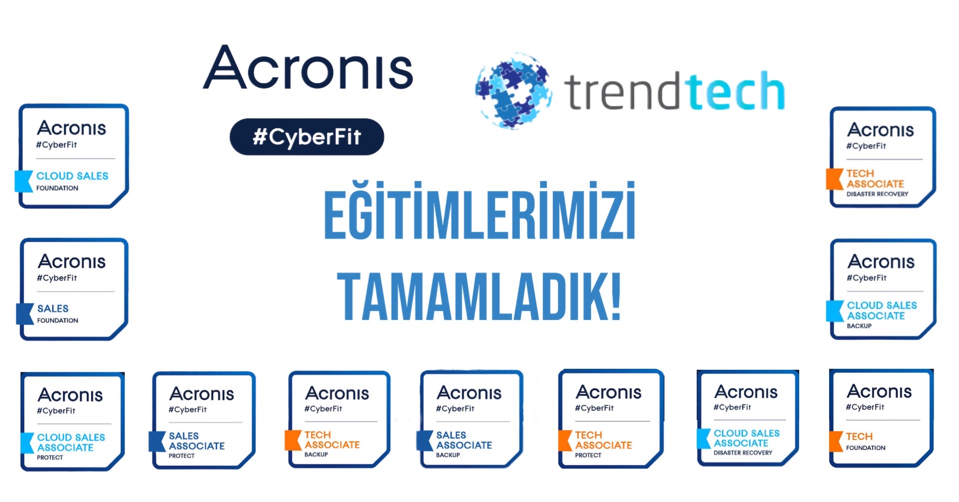 Acronis CyberFit Eğitimlerimizi Tamamladık